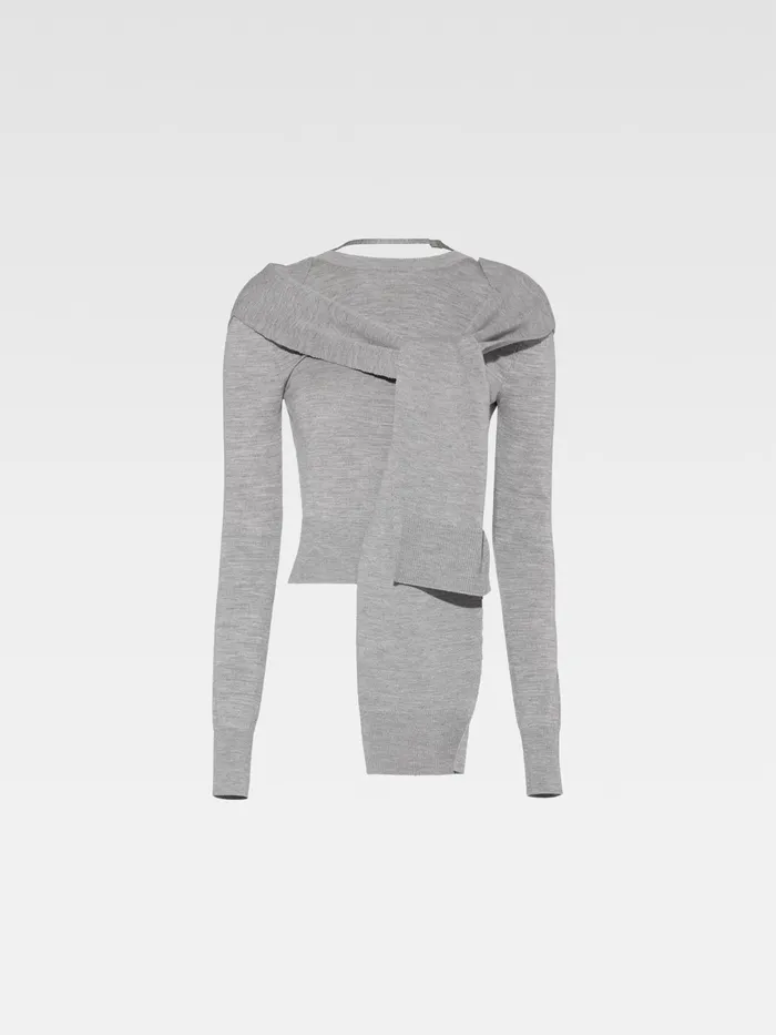 JACQUEMUS Tops Cardigan Sweater Grey 8211 Women