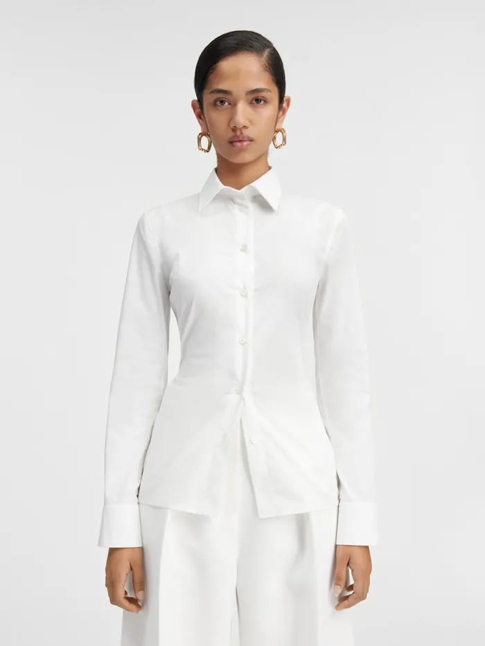 JACQUEMUS Tops Fitted Backless Shirt White 8211 Women