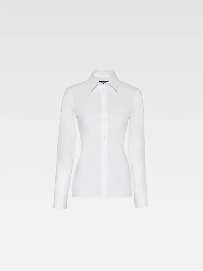 JACQUEMUS Tops Fitted Backless Shirt White 8211 Women