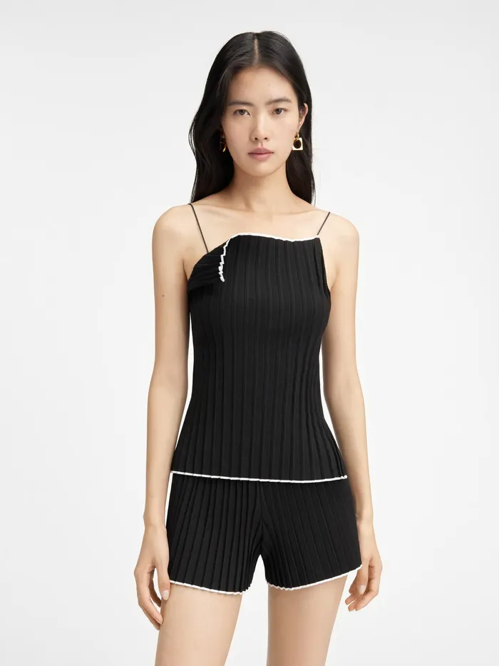 JACQUEMUS Tops Folded Tank Top Black 8211 Women
