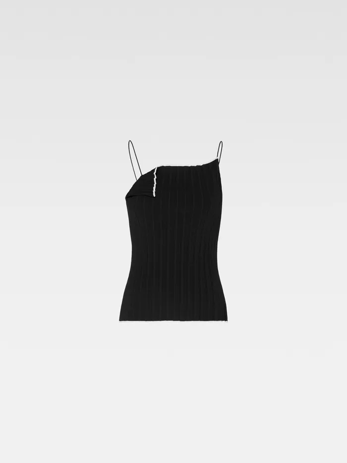 JACQUEMUS Tops Folded Tank Top Black 8211 Women