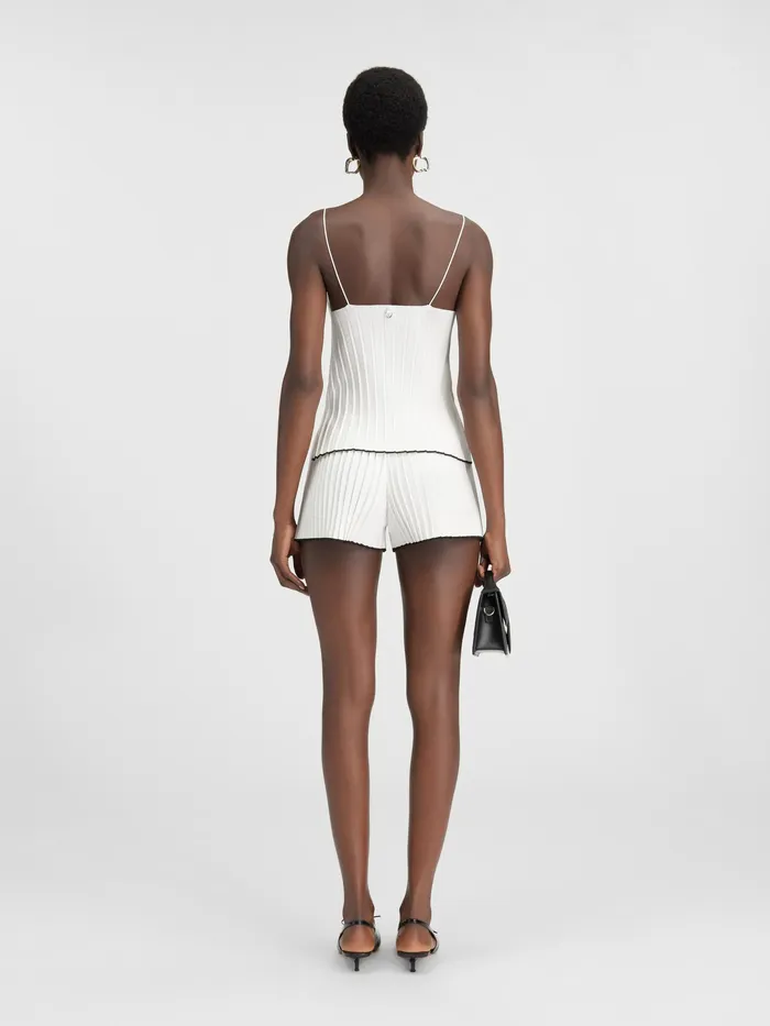 JACQUEMUS Tops Folded Tank Top White 8211 Women