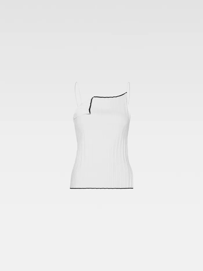 JACQUEMUS Tops Folded Tank Top White 8211 Women
