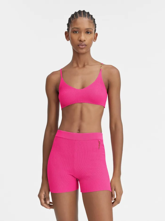 JACQUEMUS Tops Knit Bra Pink 8211 Women