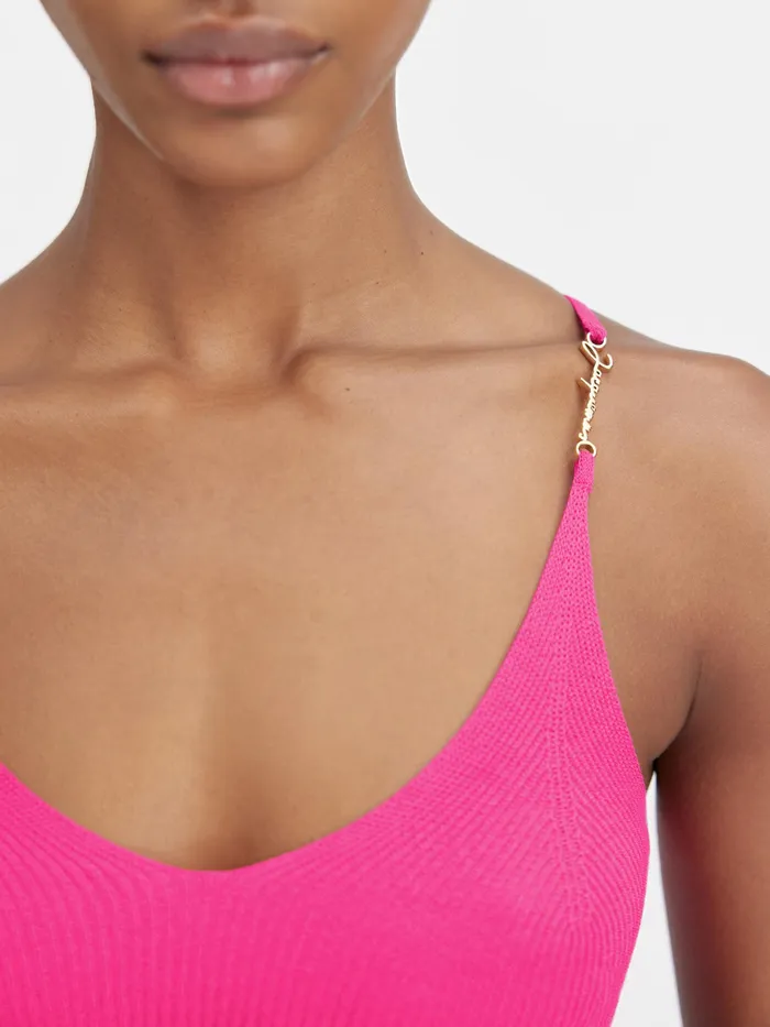 JACQUEMUS Tops Knit Bra Pink 8211 Women