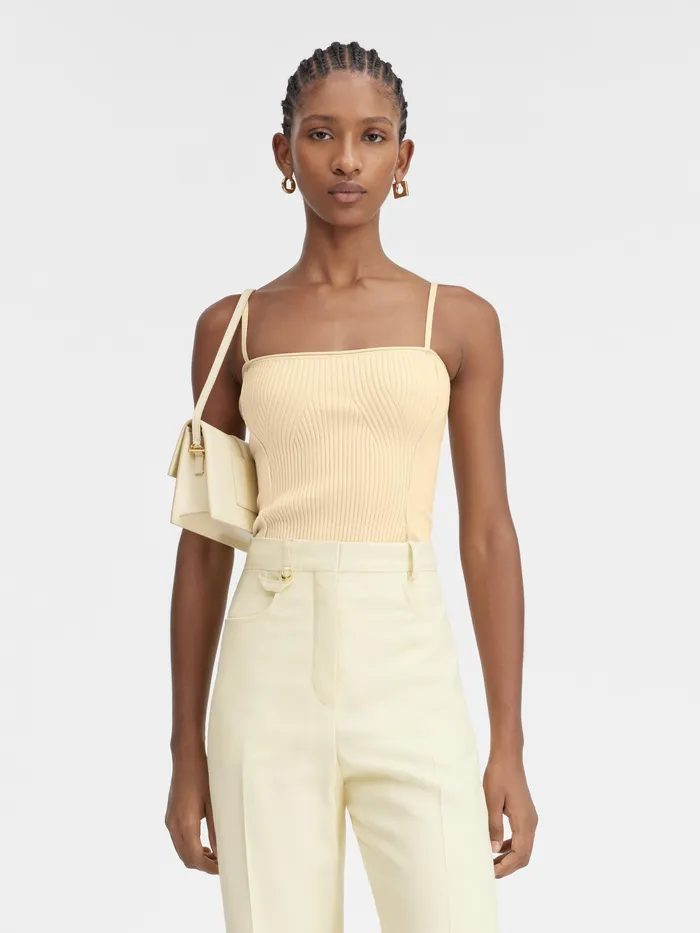 JACQUEMUS Tops Lingerie Tank Top Light Ivory 8211 Women