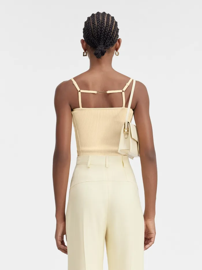 JACQUEMUS Tops Lingerie Tank Top Light Ivory 8211 Women