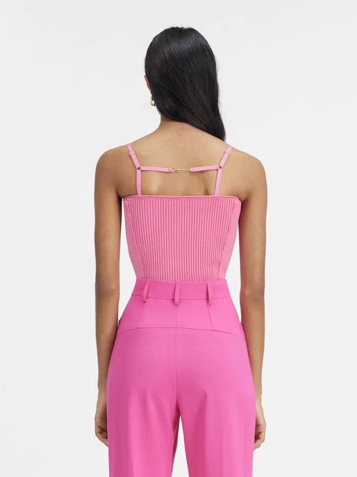 JACQUEMUS Tops Lingerie Tank Top Neon Pink 8211 Women
