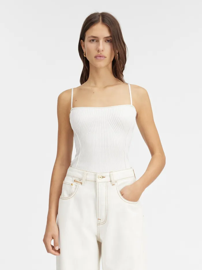 JACQUEMUS Tops Lingerie Tank Top Offwhite 8211 Women