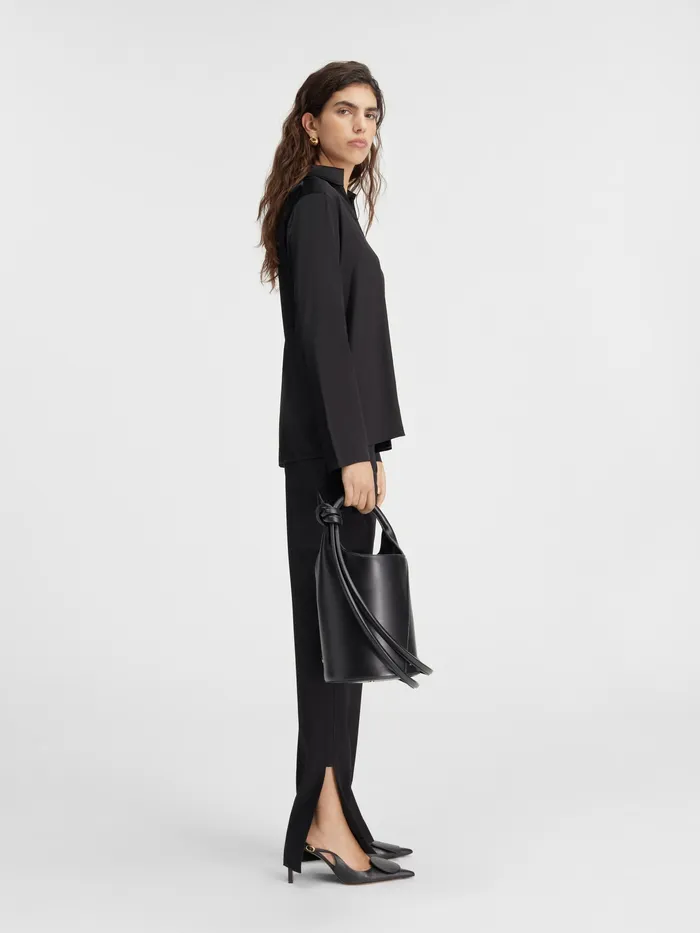 JACQUEMUS Tops Open Charm Logo Shirt Black 8211 Women
