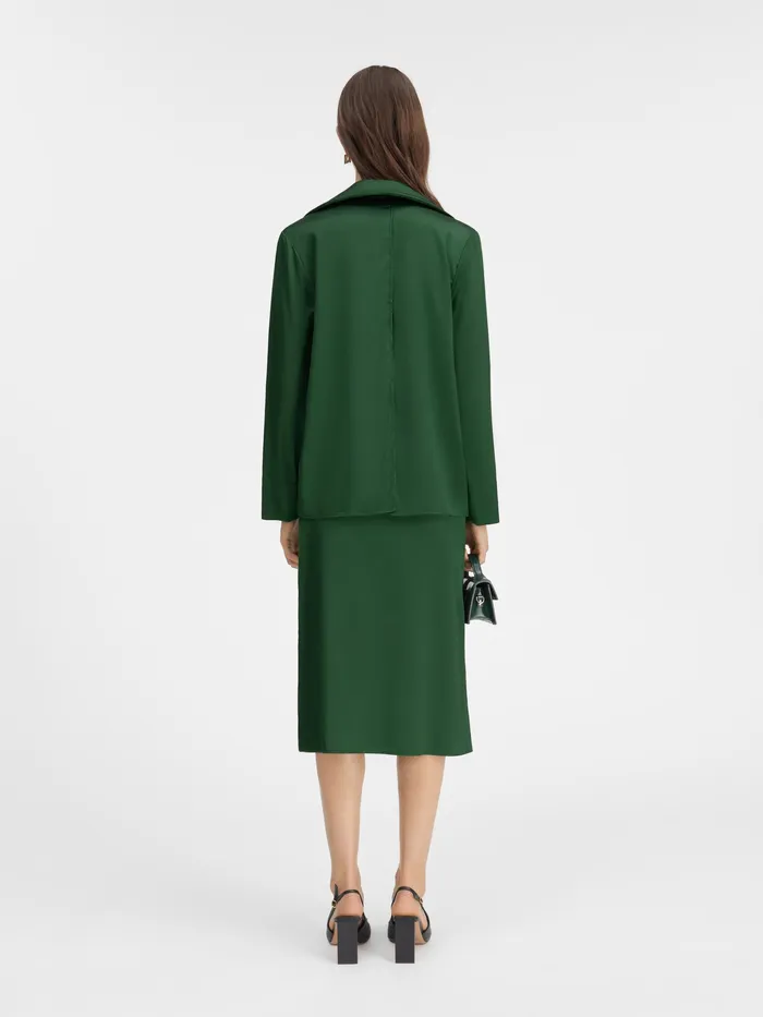 JACQUEMUS Tops Open Charm Logo Shirt Dark Green 8211 Women