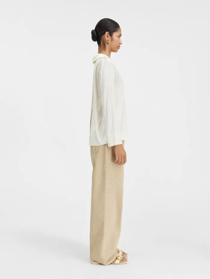 JACQUEMUS Tops Open Charm Logo Shirt Offwhite 8211 Women