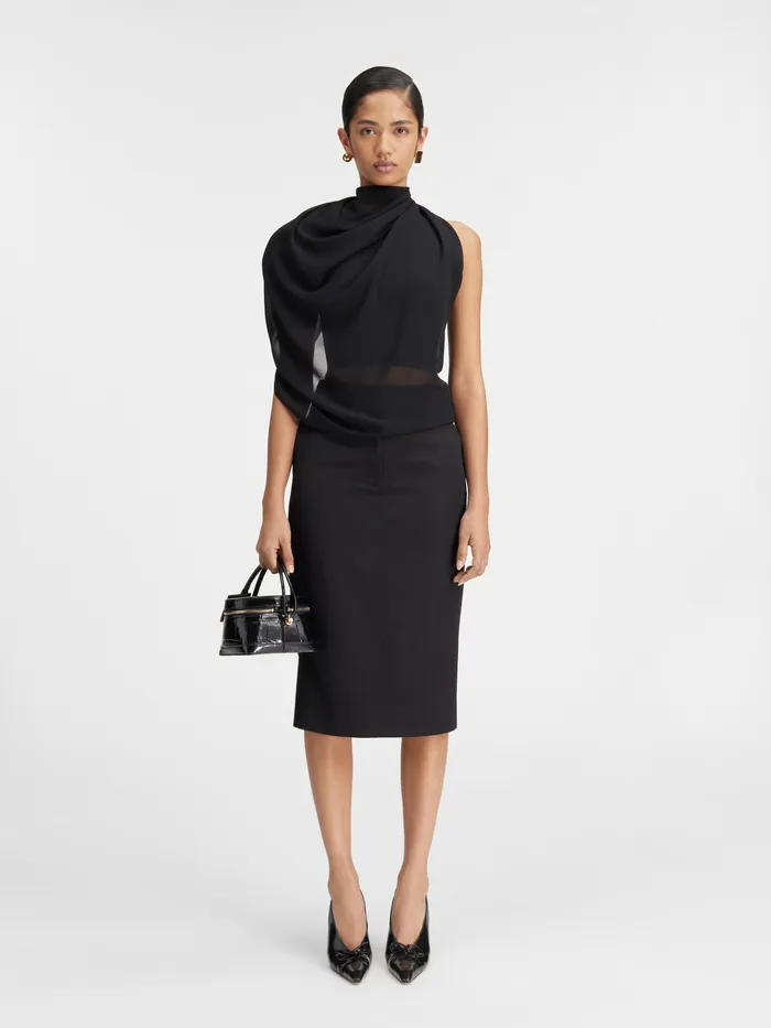 JACQUEMUS Tops Padded Shoulder Top Black 8211 Women
