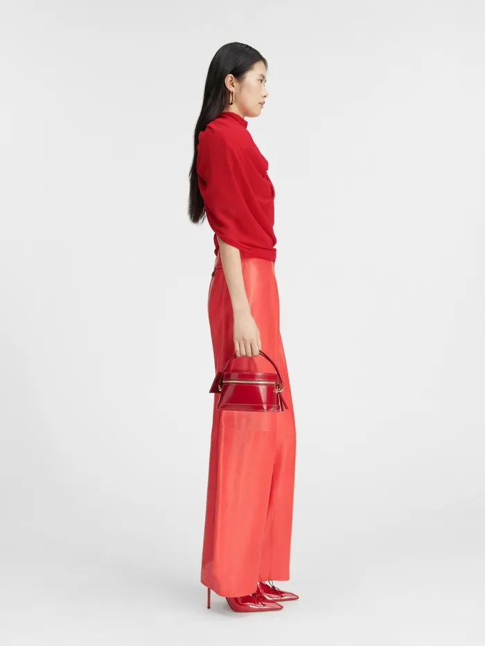 JACQUEMUS Tops Padded Shoulder Top Red 8211 Women