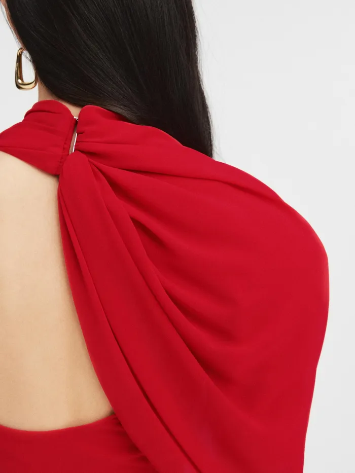 JACQUEMUS Tops Padded Shoulder Top Red 8211 Women