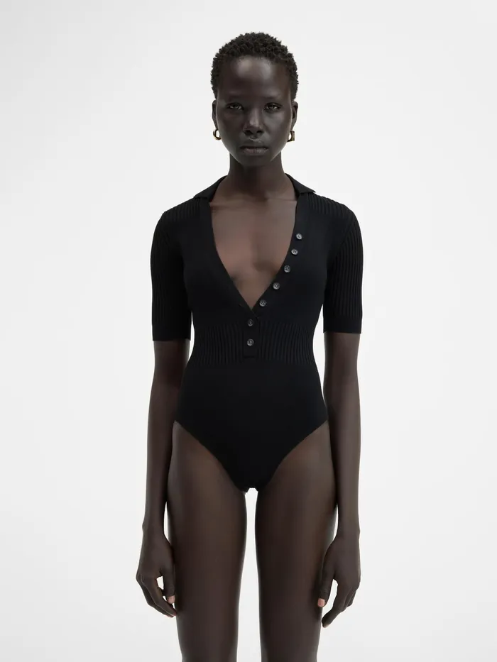 JACQUEMUS Tops Polo Bodysuit Black 8211 Women