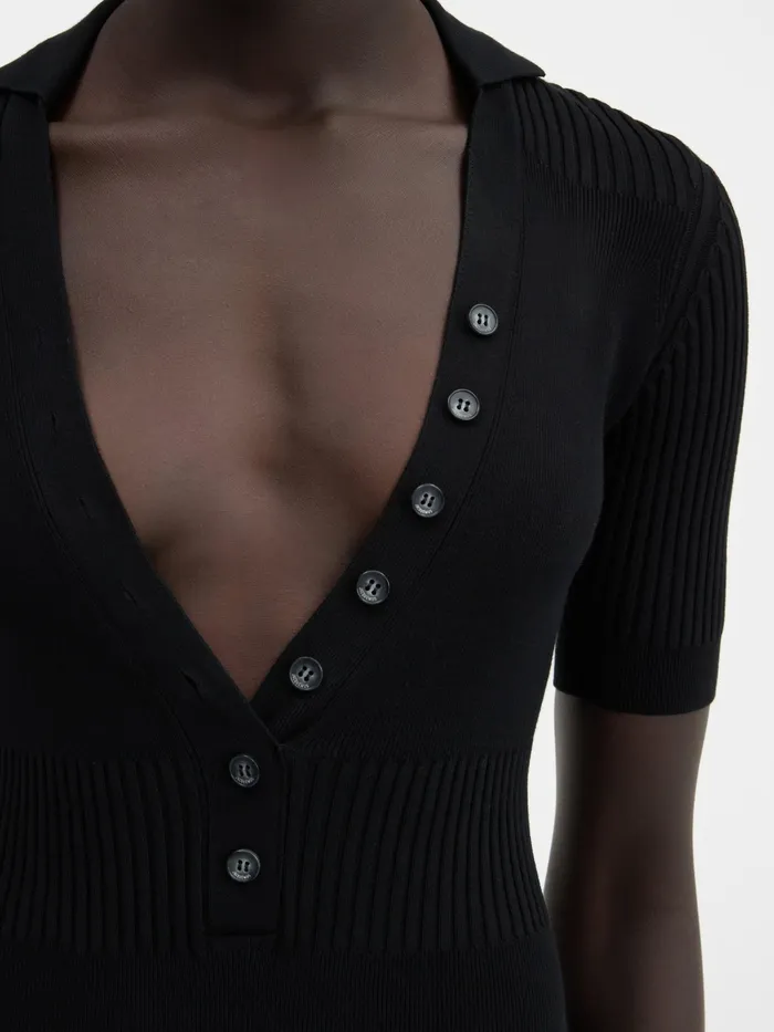 JACQUEMUS Tops Polo Bodysuit Black 8211 Women