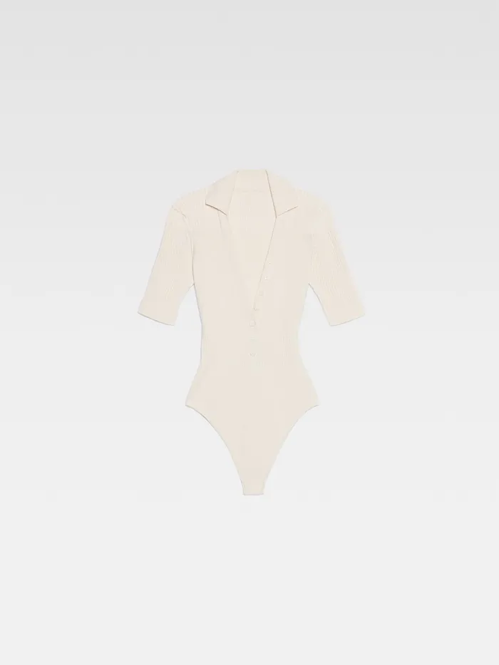JACQUEMUS Tops Polo Bodysuit Light Beige 8211 Women