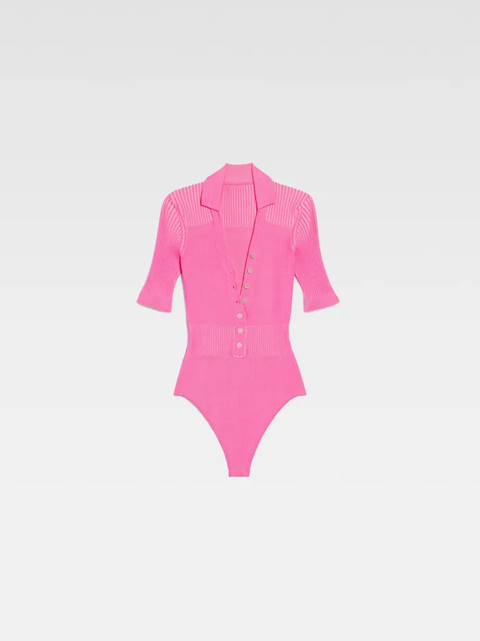 JACQUEMUS Tops Polo Bodysuit Pink 8211 Women