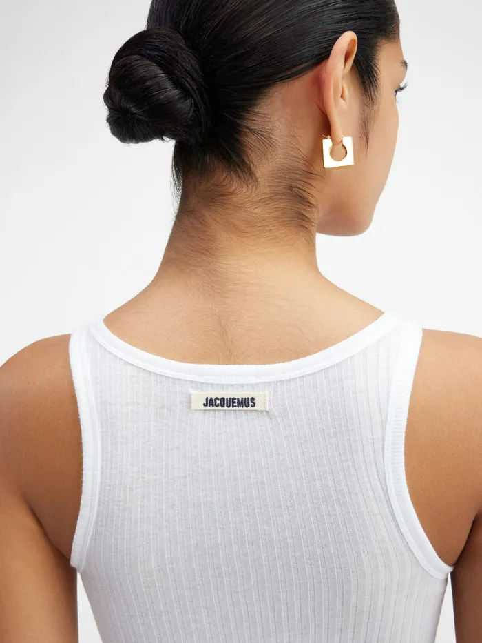 JACQUEMUS Tops Ribbed Bodysuit White 8211 Women