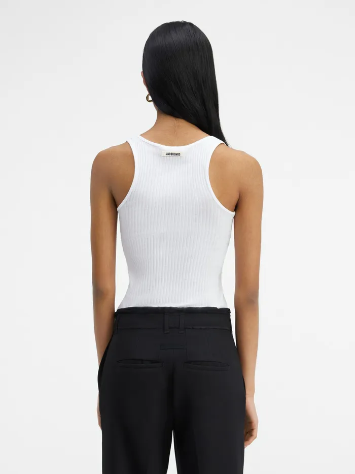 JACQUEMUS Tops Ribbed Tank Top White 8211 Women