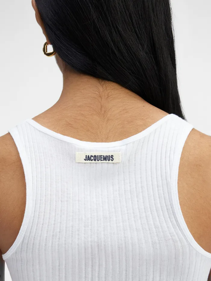 JACQUEMUS Tops Ribbed Tank Top White 8211 Women