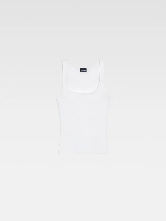 JACQUEMUS Tops Ribbed Tank Top White 8211 Women