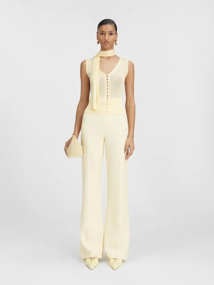 JACQUEMUS Tops Scarf Top Light Yellow 8211 Women