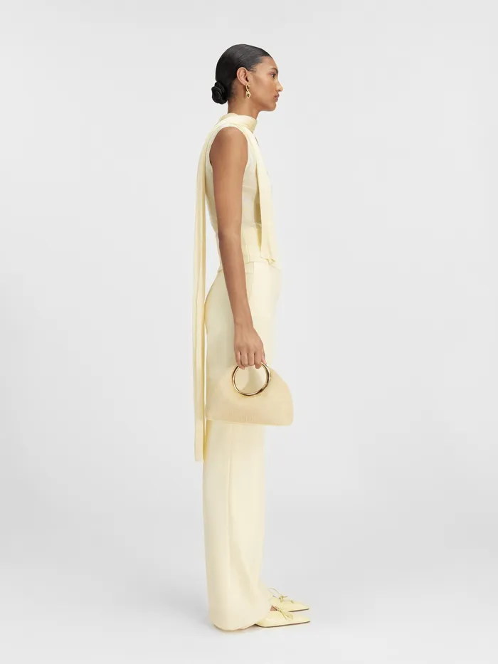 JACQUEMUS Tops Scarf Top Light Yellow 8211 Women