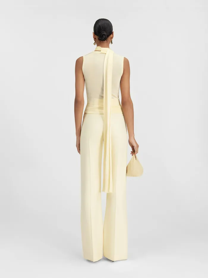 JACQUEMUS Tops Scarf Top Light Yellow 8211 Women