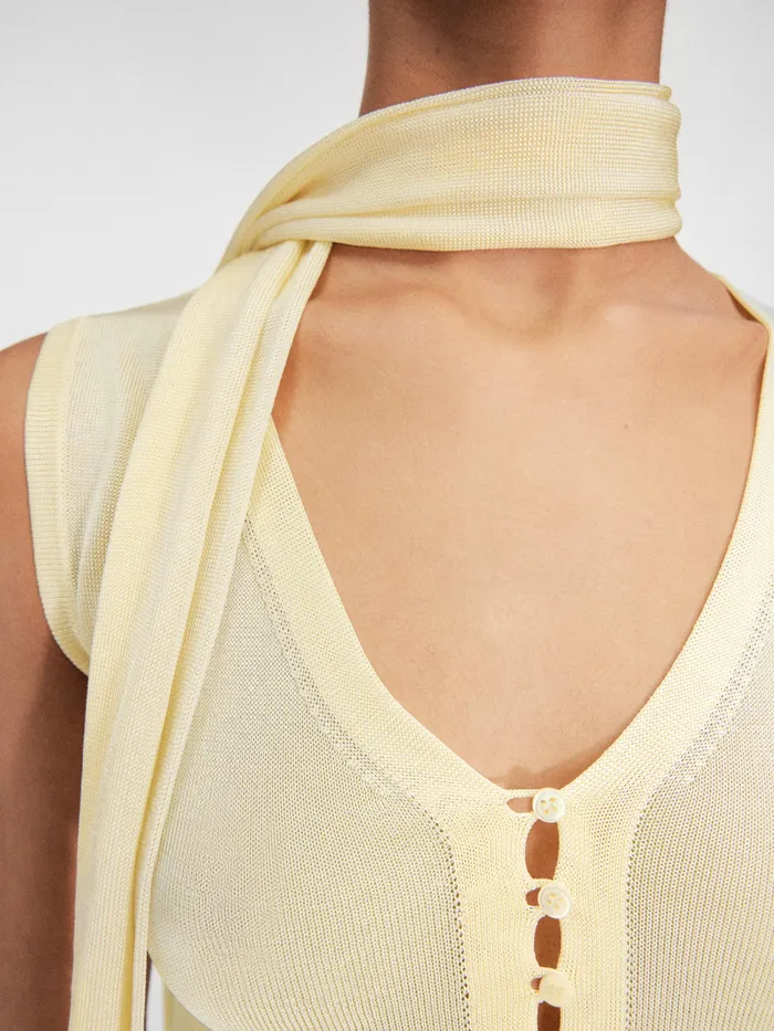 JACQUEMUS Tops Scarf Top Light Yellow 8211 Women