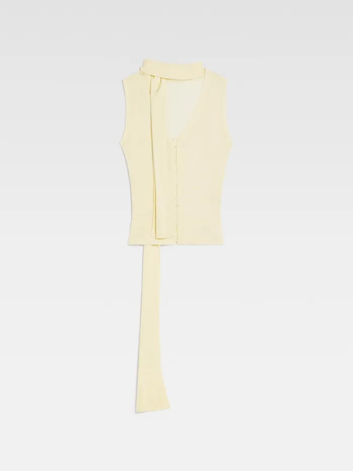 JACQUEMUS Tops Scarf Top Light Yellow 8211 Women