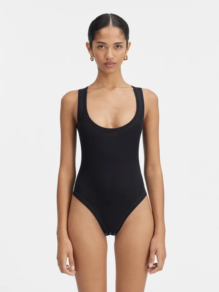 JACQUEMUS Tops Second Skin Bodysuit Black 8211 Women