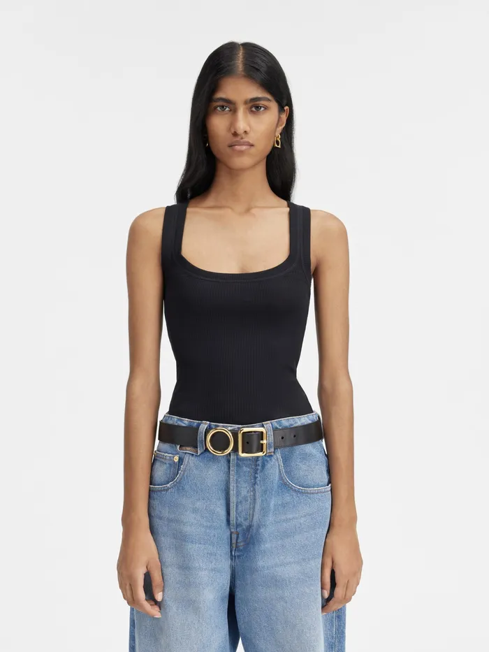 JACQUEMUS Tops Second Skin Tank Top Black 8211 Women