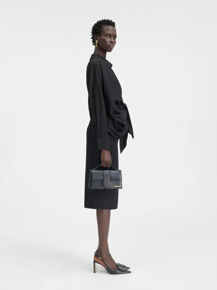 JACQUEMUS Tops TiedSash Shirt Black 8211 Women