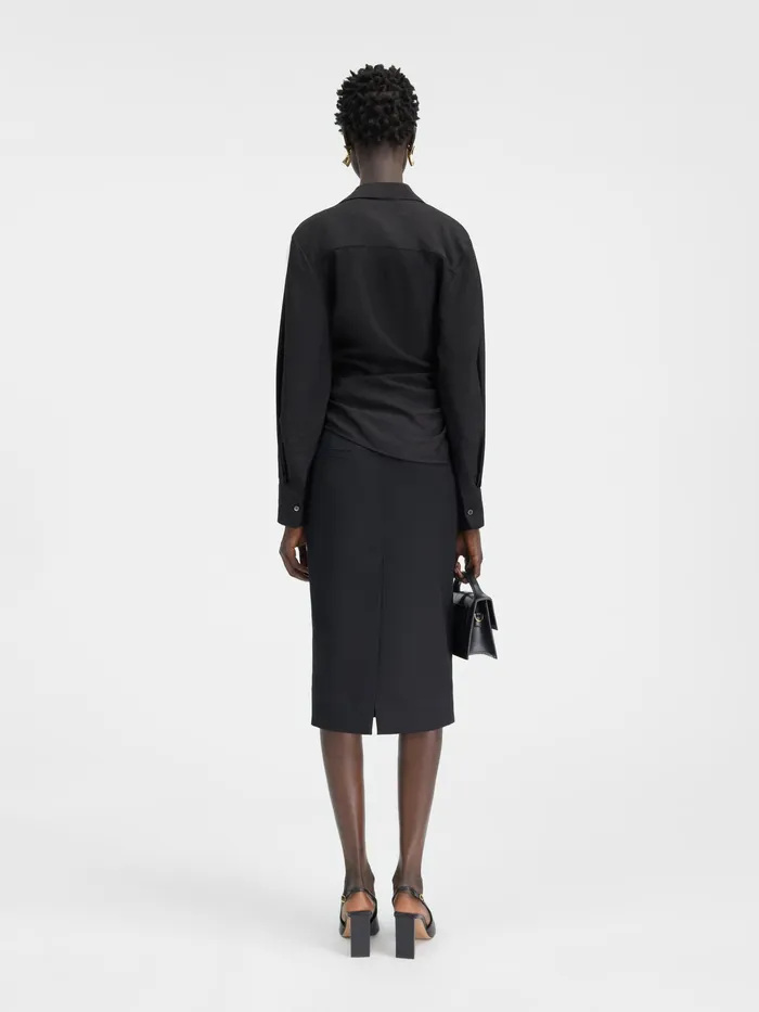 JACQUEMUS Tops TiedSash Shirt Black 8211 Women