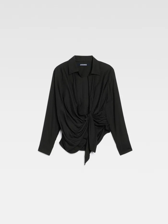 JACQUEMUS Tops TiedSash Shirt Black 8211 Women