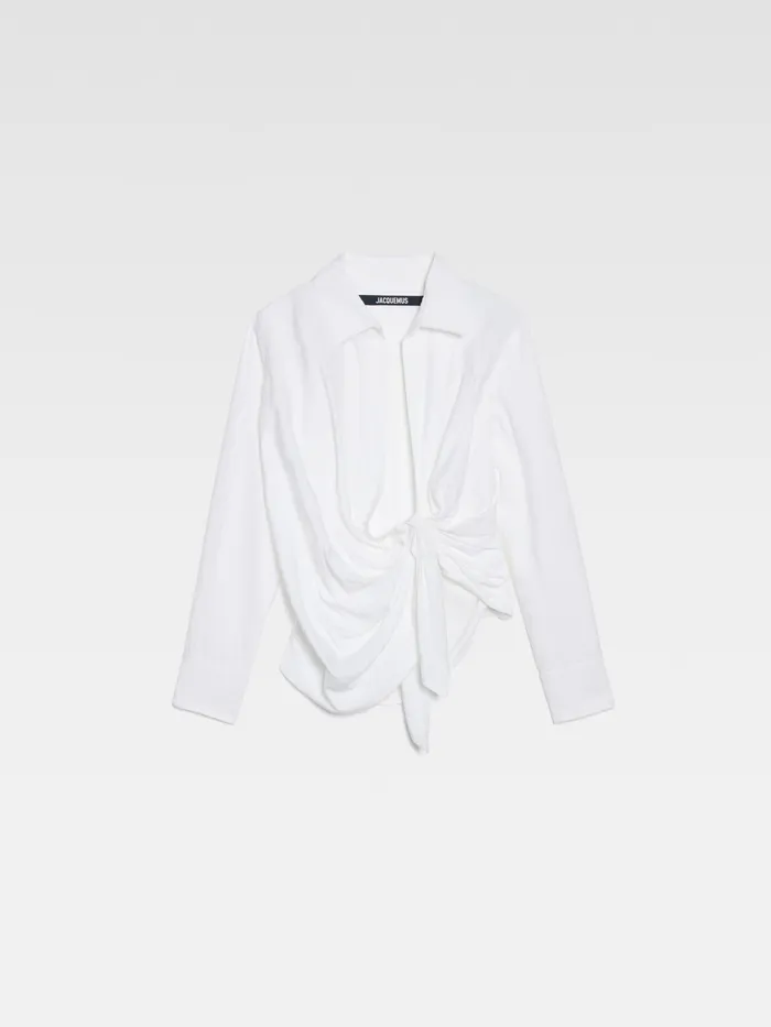 JACQUEMUS Tops TiedSash Shirt White 8211 Women
