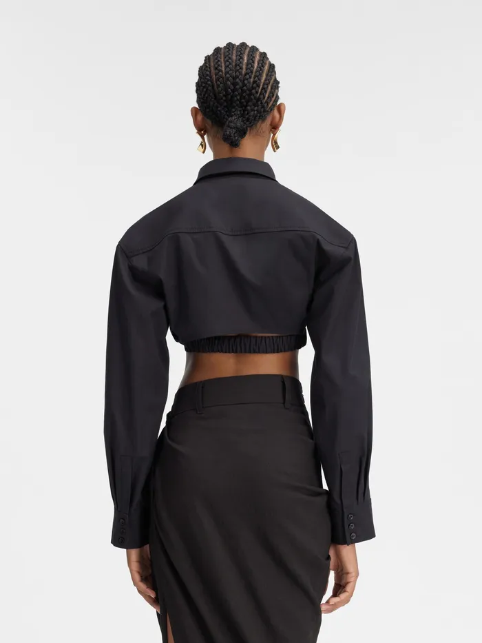 JACQUEMUS Tops Twisted Shirt Black 8211 Women
