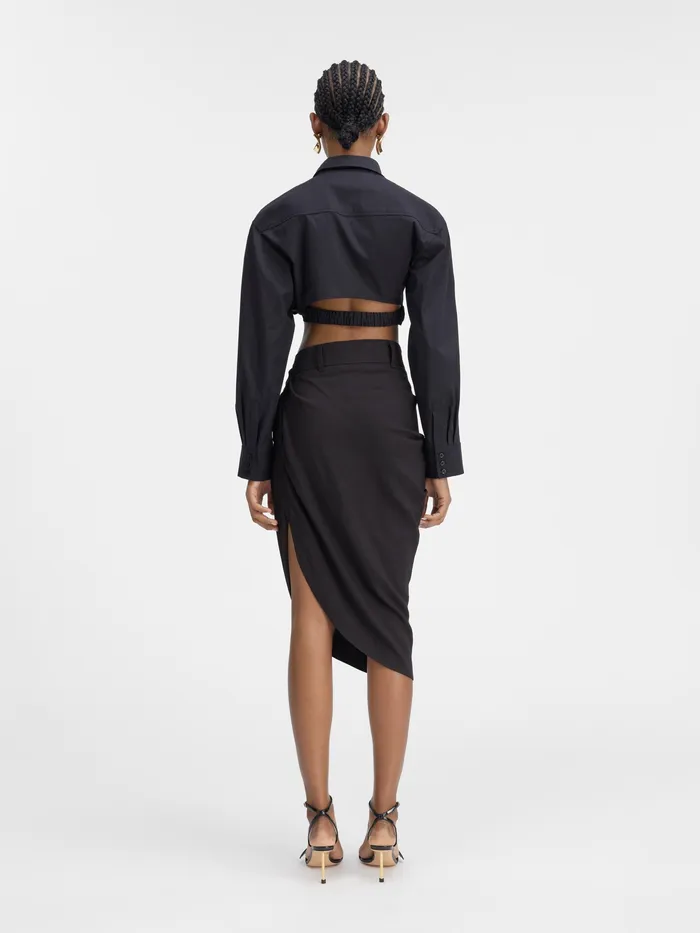 JACQUEMUS Tops Twisted Shirt Black 8211 Women