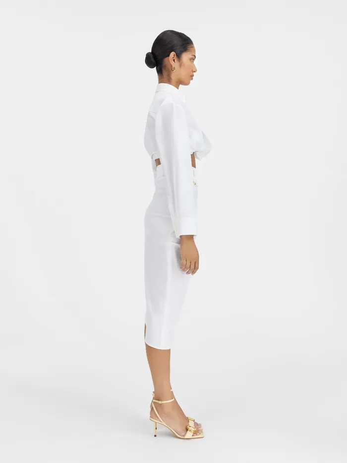 JACQUEMUS Tops Twisted Shirt White 8211 Women