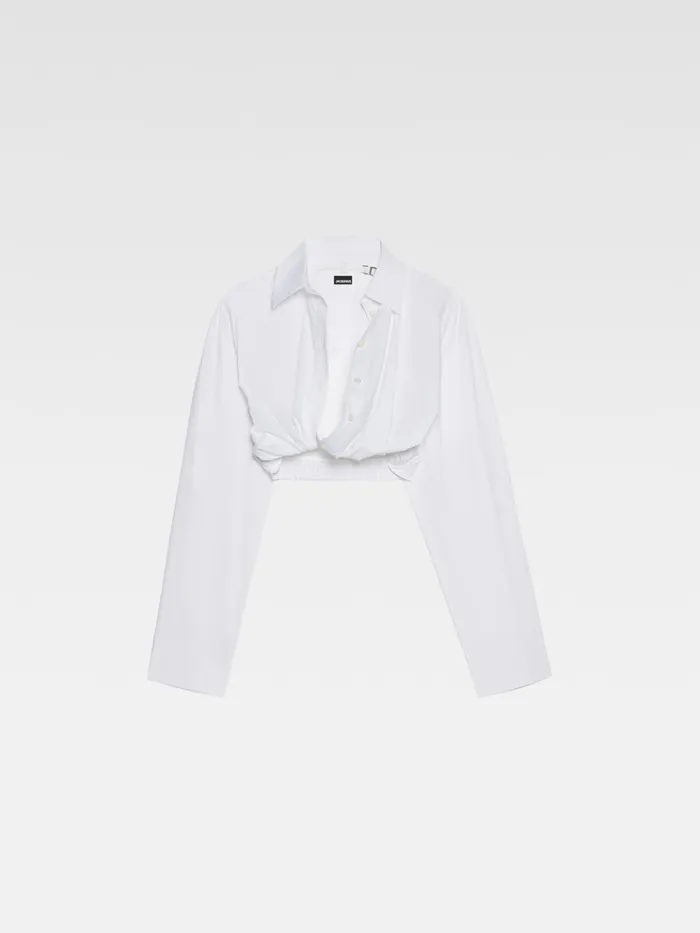 JACQUEMUS Tops Twisted Shirt White 8211 Women