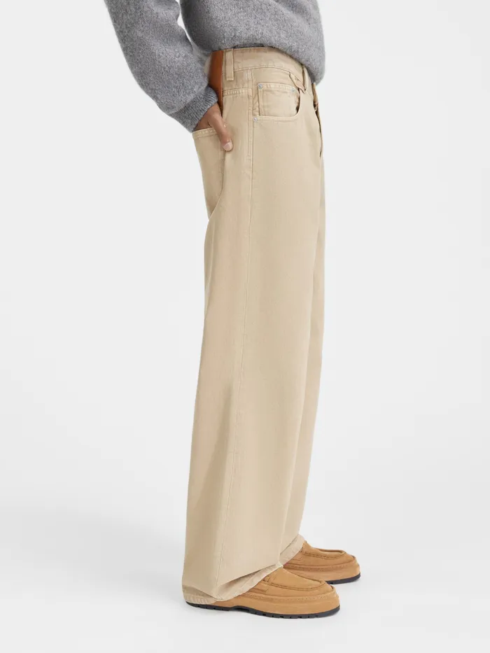 JACQUEMUS Trousers and Shorts Baggy Jeans Beige 8211 Men
