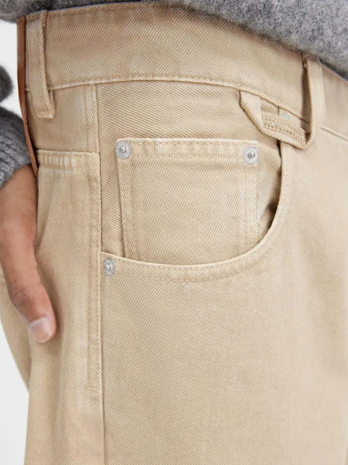 JACQUEMUS Trousers and Shorts Baggy Jeans Beige 8211 Men