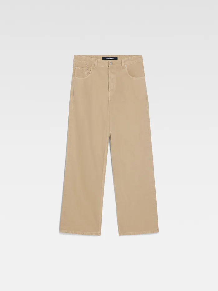 JACQUEMUS Trousers and Shorts Baggy Jeans Beige 8211 Men