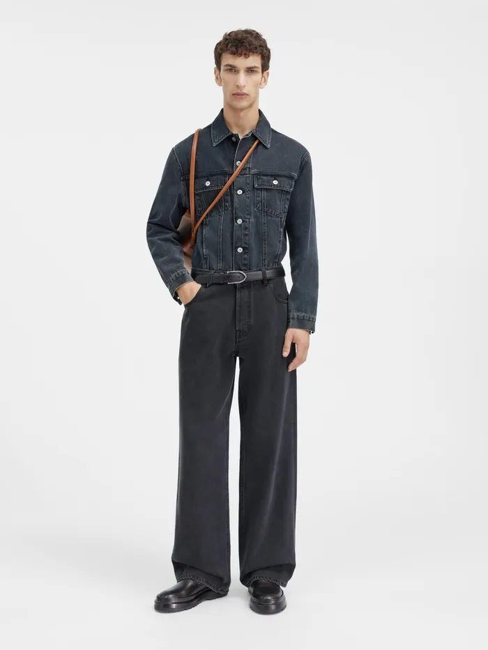 JACQUEMUS Trousers and Shorts Baggy Jeans Black 8211 Men