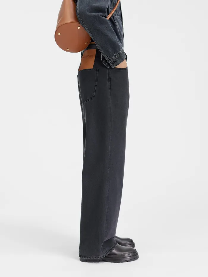 JACQUEMUS Trousers and Shorts Baggy Jeans Black 8211 Men