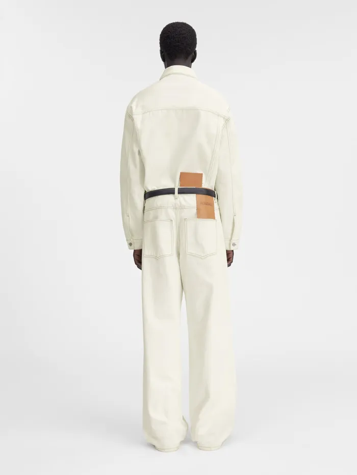 JACQUEMUS Trousers and Shorts Baggy Jeans Offwhitetabac 8211 Men