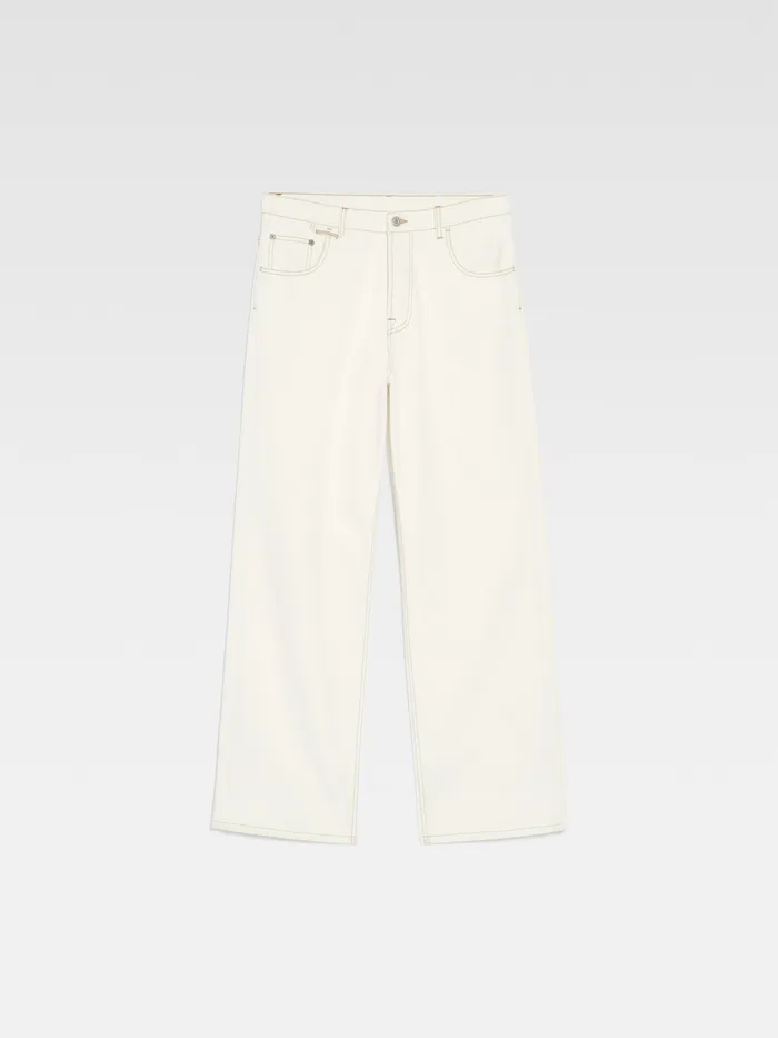 JACQUEMUS Trousers and Shorts Baggy Jeans Offwhitetabac 8211 Men