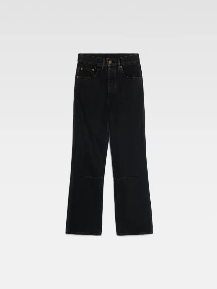 JACQUEMUS Trousers and Shorts Cropped Flared Jeans Black 8211 Women